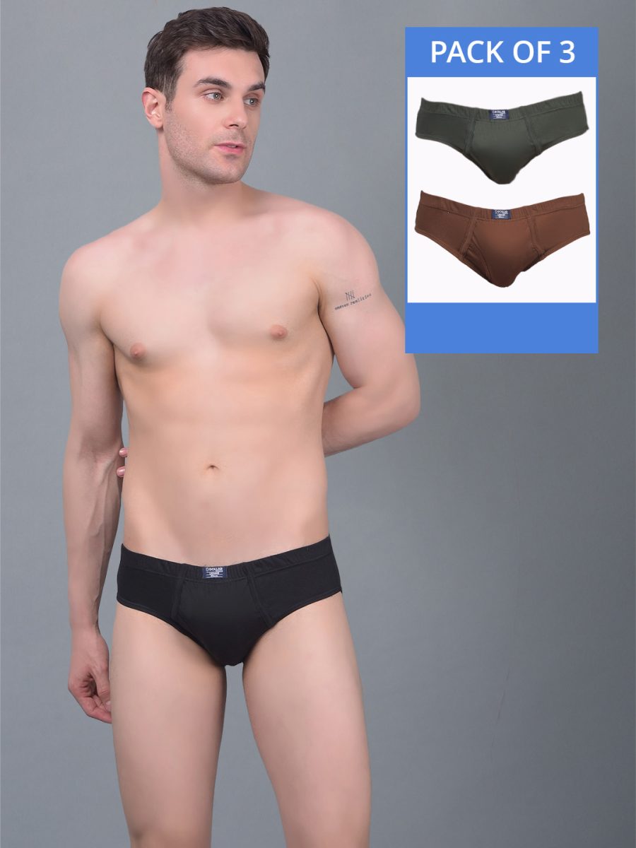 Dollar Lehar Super Combed Cotton Mens Pack Of 3 Brief