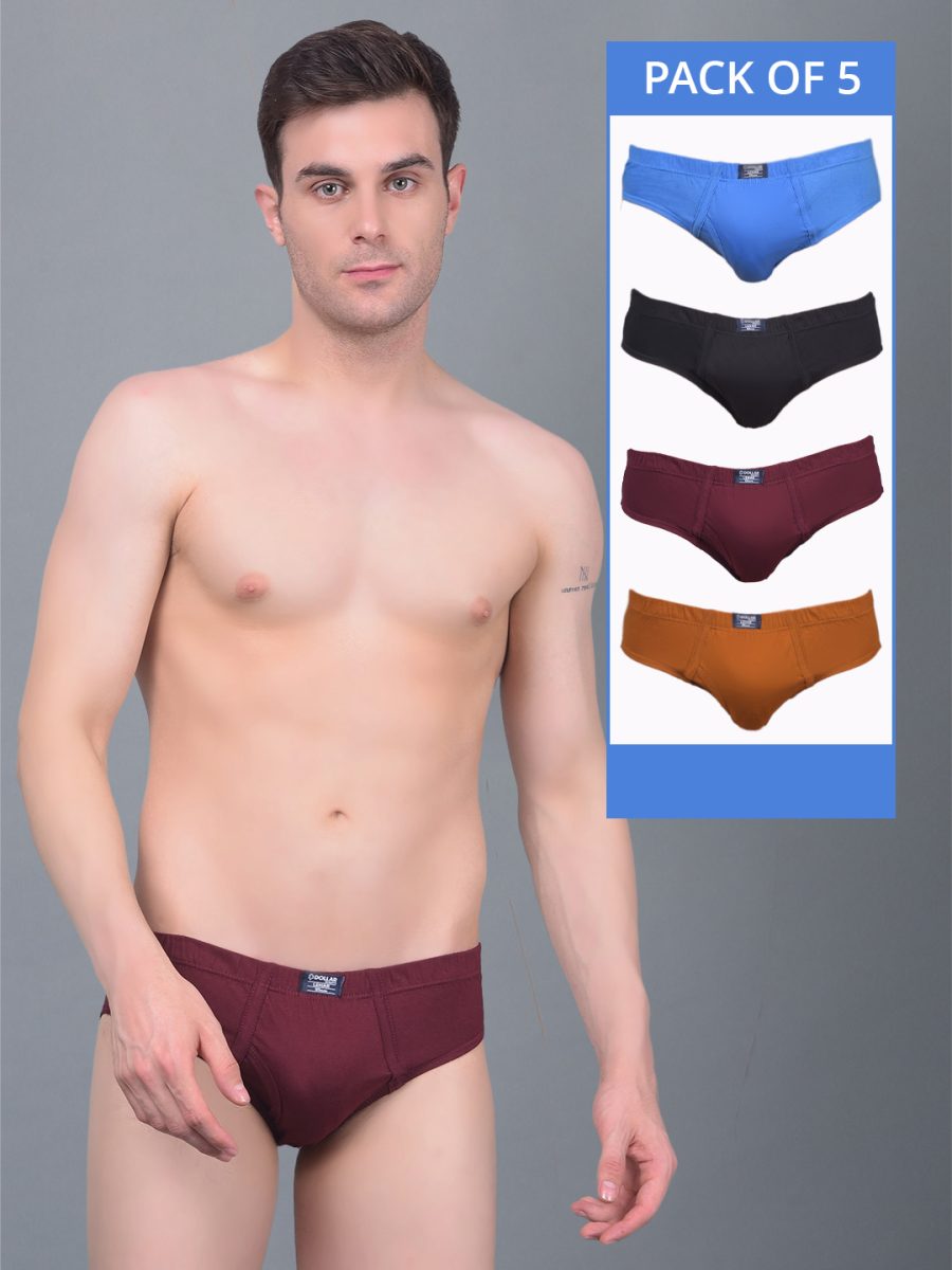Dollar Lehar Super Combed Cotton Mens Pack Of 5 Brief