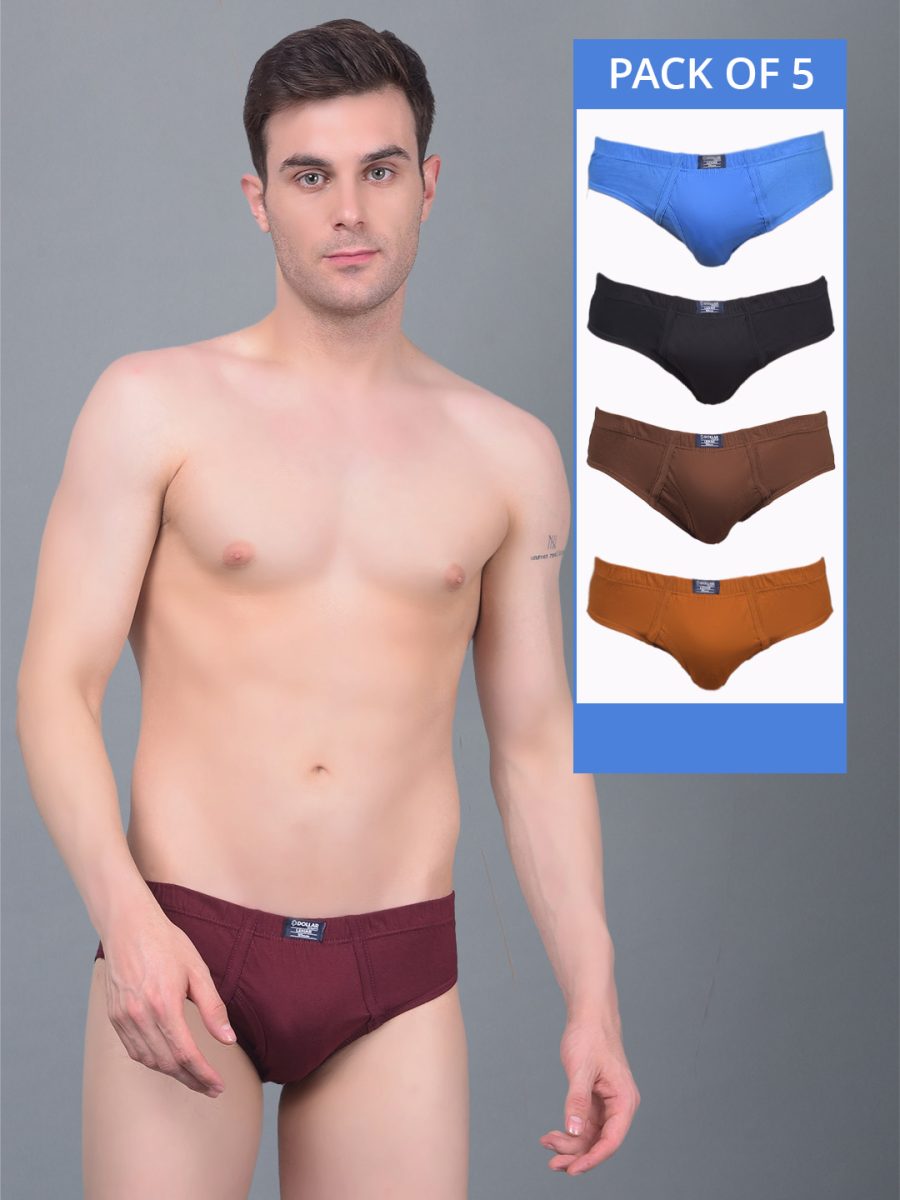 Dollar Lehar Super Combed Cotton Mens Pack Of 5 Brief