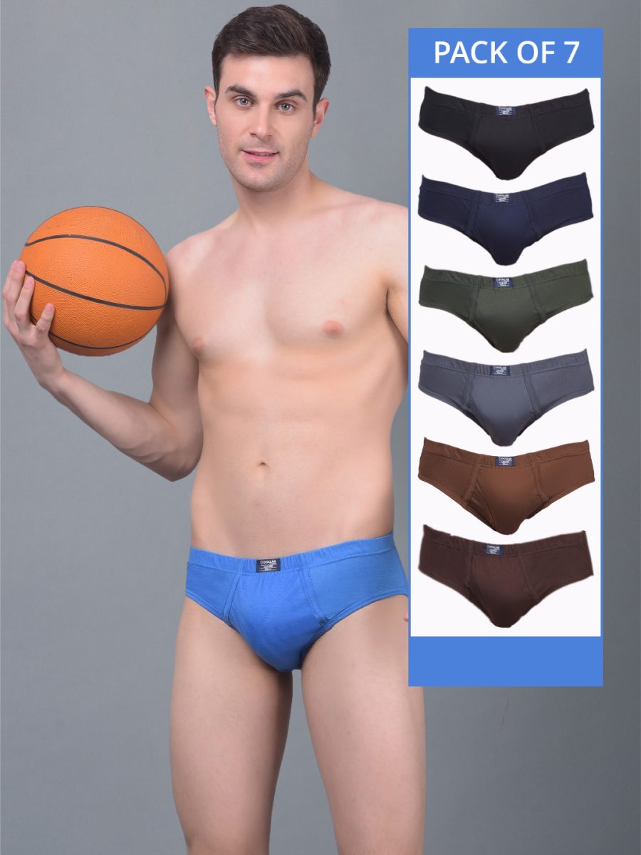 Dollar Lehar Super Combed Cotton Mens Pack Of 7 Brief
