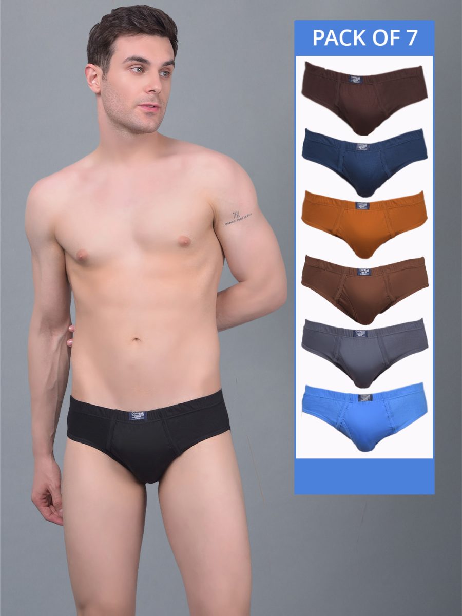 Dollar Lehar Super Combed Cotton Mens Pack Of 7 Brief