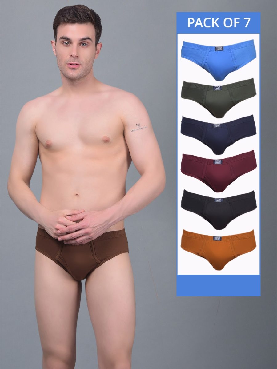 Dollar Lehar Super Combed Cotton Mens Pack Of 7 Brief