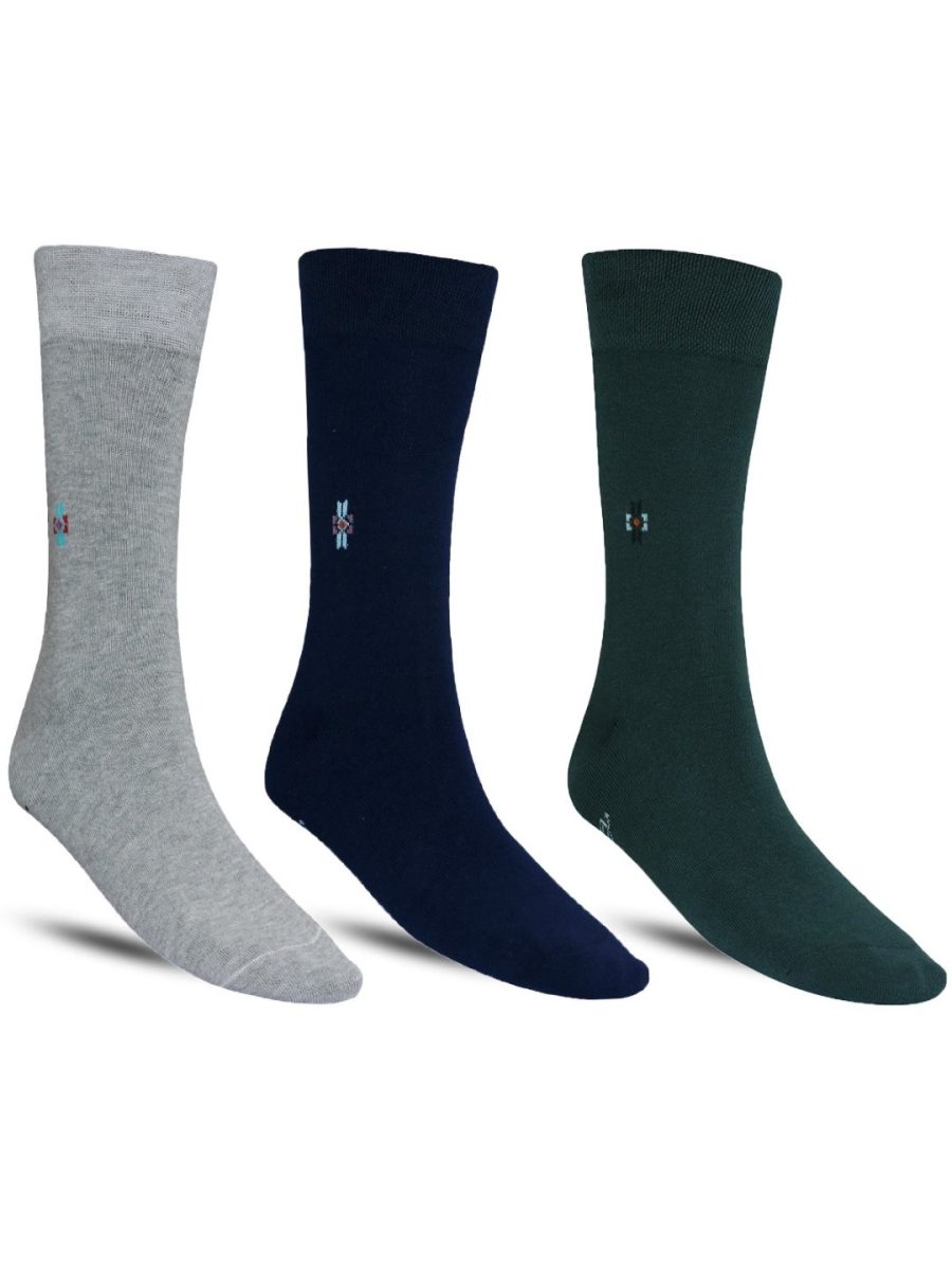 Dollar Formal Full Length Cotton Socks For Men's In ( Pack of 3 )