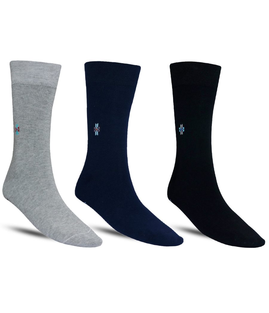 Dollar Formal Full Length Cotton Socks For Men's In ( Pack of 3 )