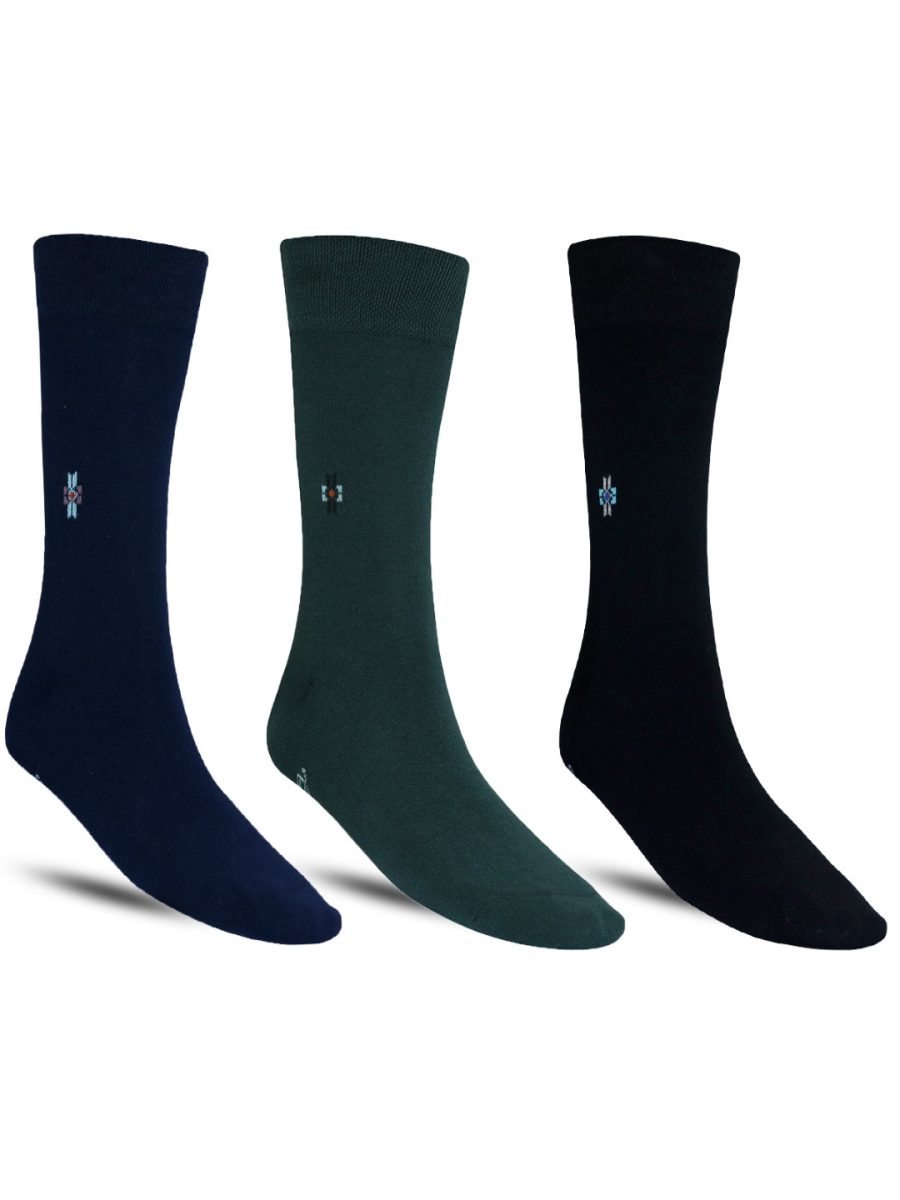 Dollar Formal Full Length Cotton Socks For Men's In ( Pack of 3 )
