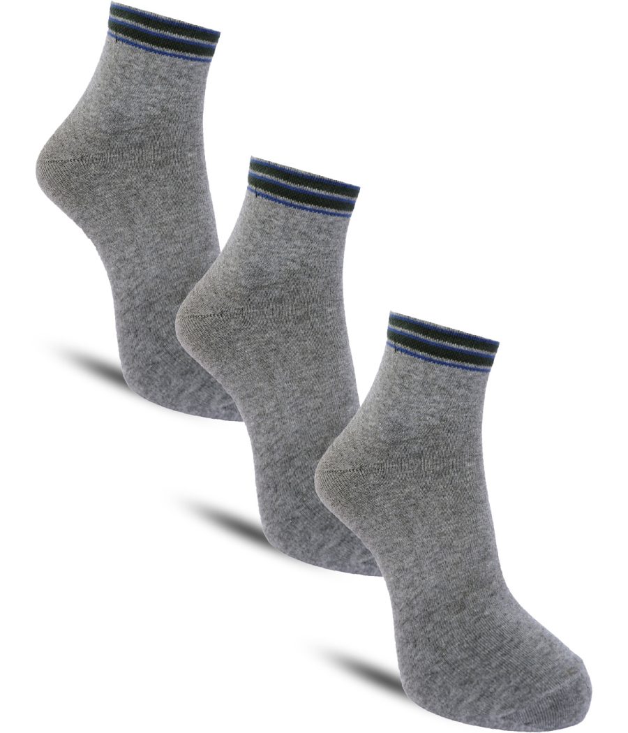Dollar Casual Ankle Length Cotton Socks For Men's In ( Pack of 3 )