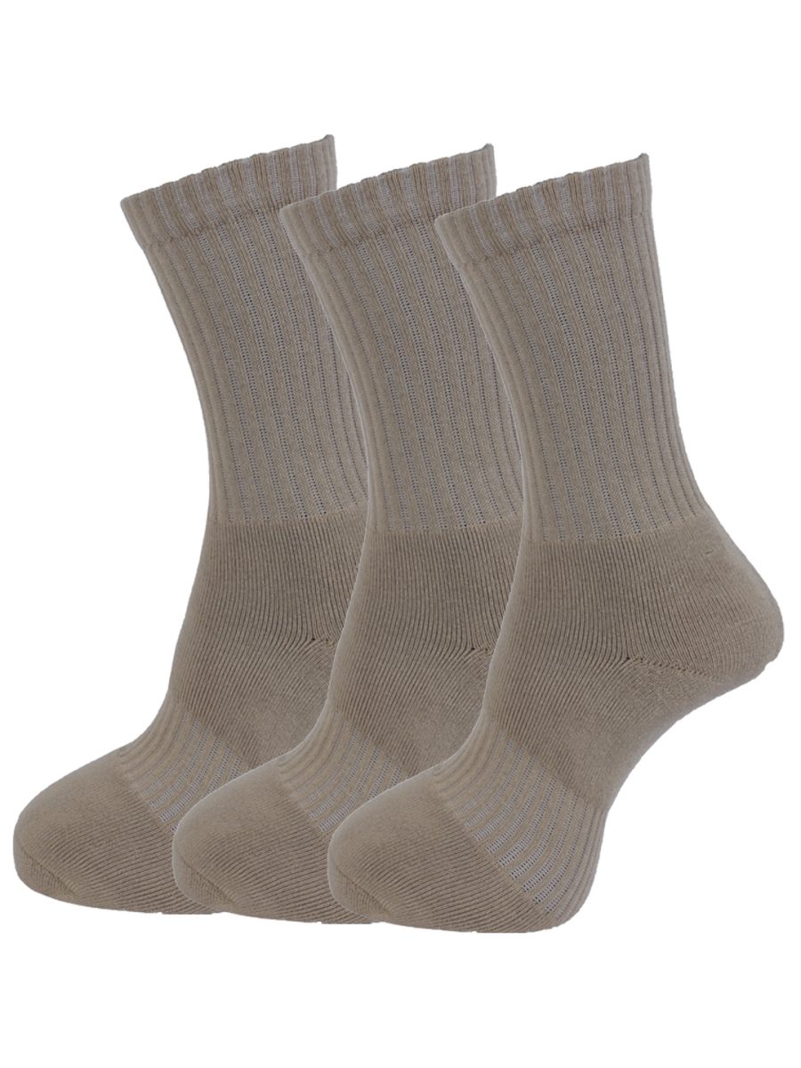 Dollar Socks Full Length Cotton for Mens Free Size (Pack of 3)