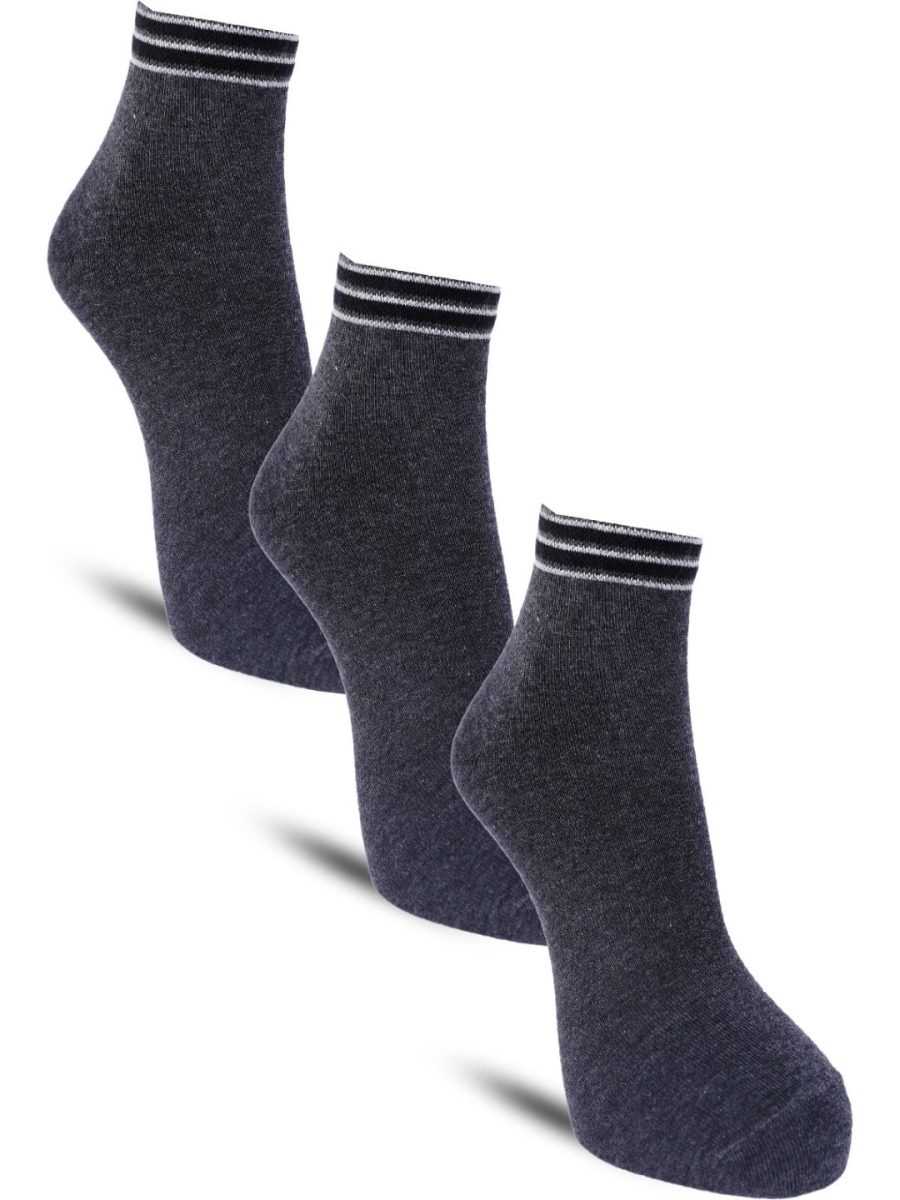 Dollar Casual Ankle Length Cotton Socks For Men's In ( Pack of 3 )