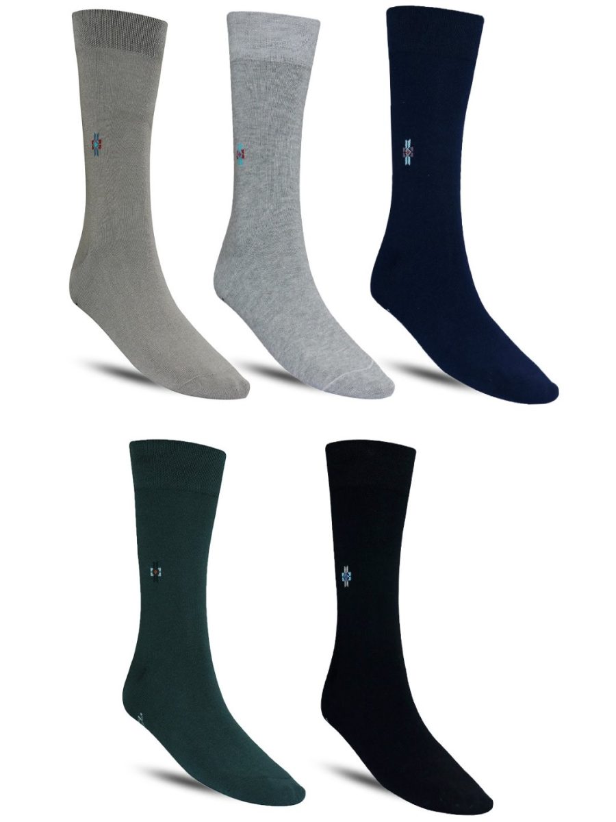 Dollar Formal Full Length Cotton Socks For Men's In ( Pack of 5 )