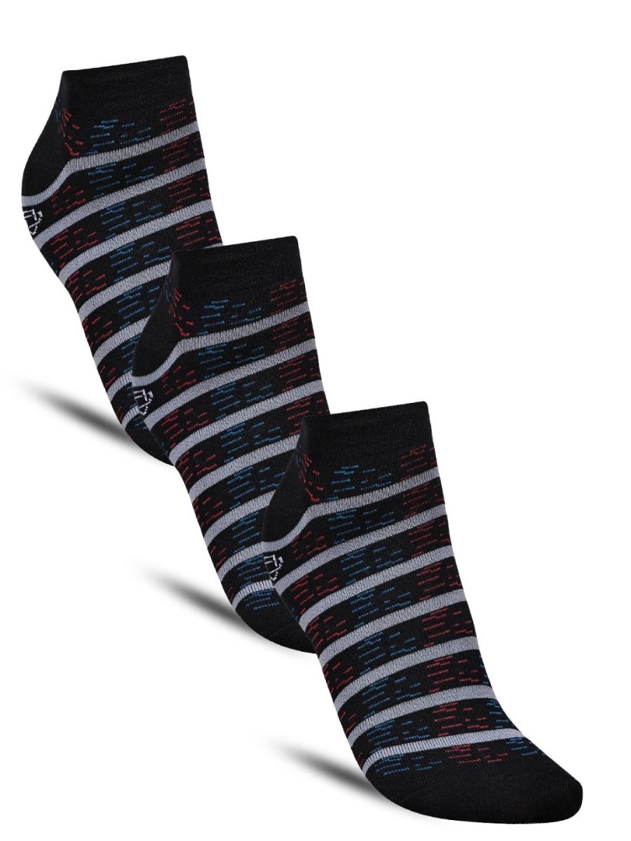 Dollar Casual Low Ankle Cotton Socks For Men's In ( Pack of 3 )