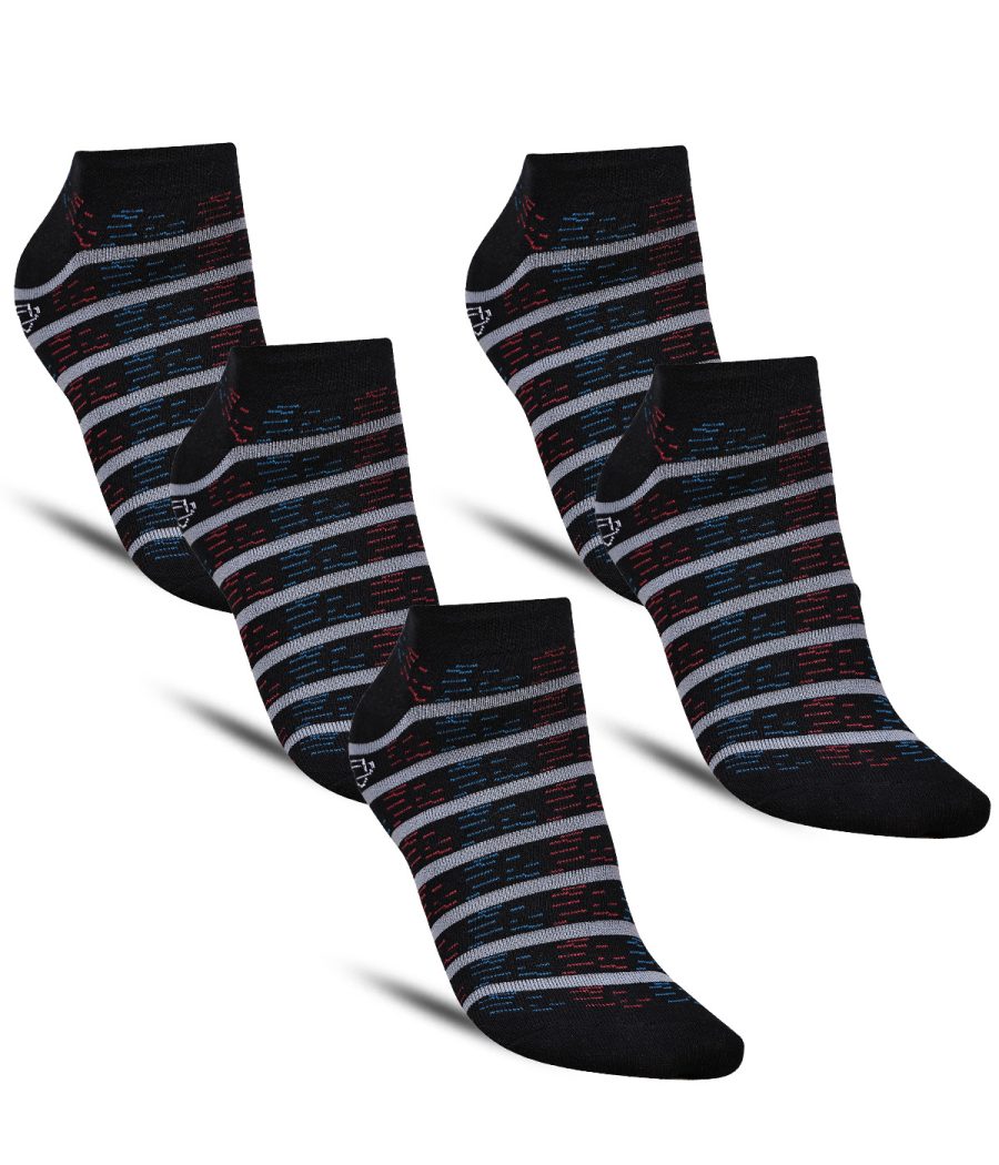 Dollar Casual Low Ankle Cotton Socks For Men's In ( Pack of 5 )