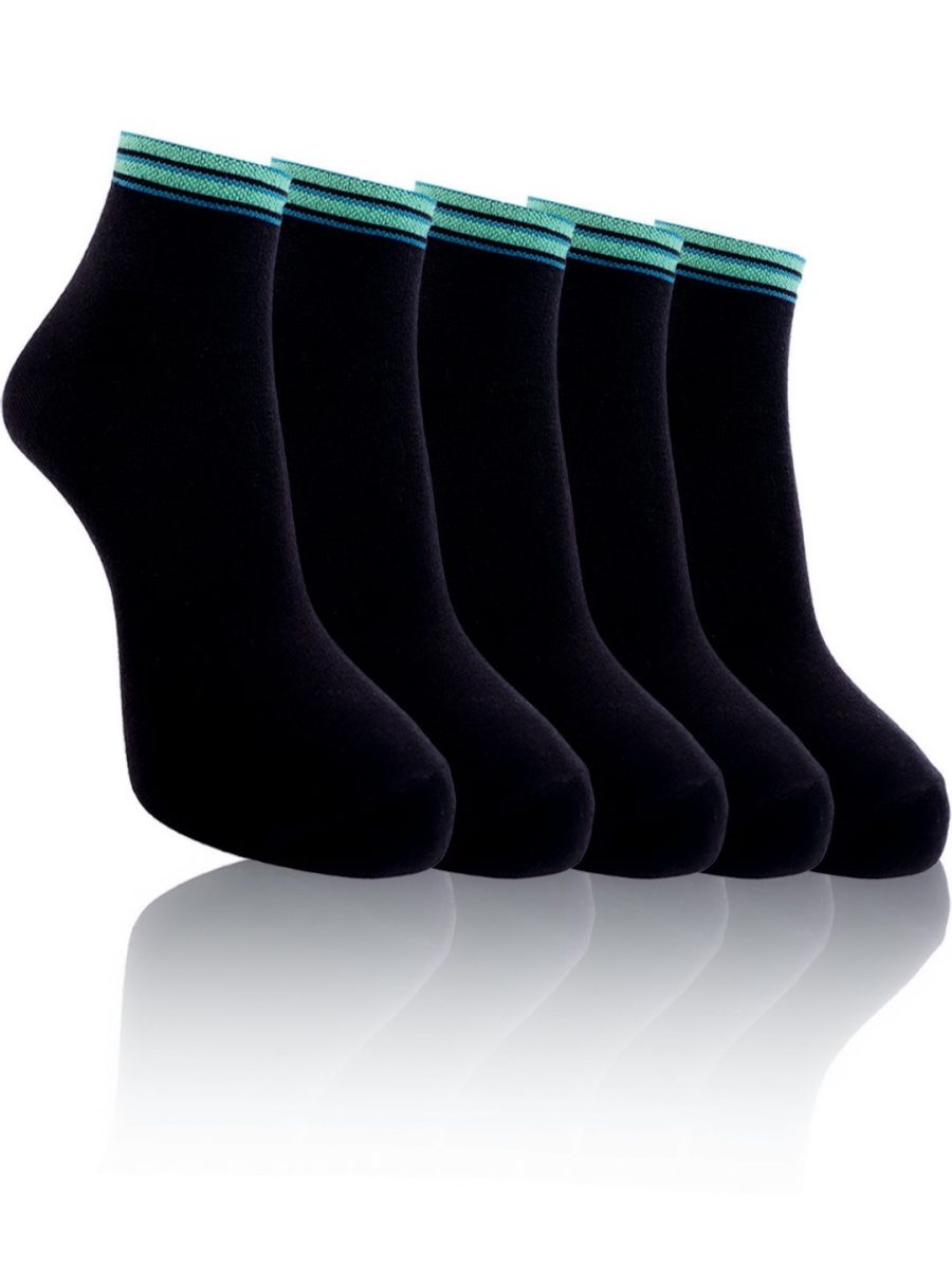 Dollar Casual Ankle Length Cotton Socks For Men's In ( Pack of 5 )