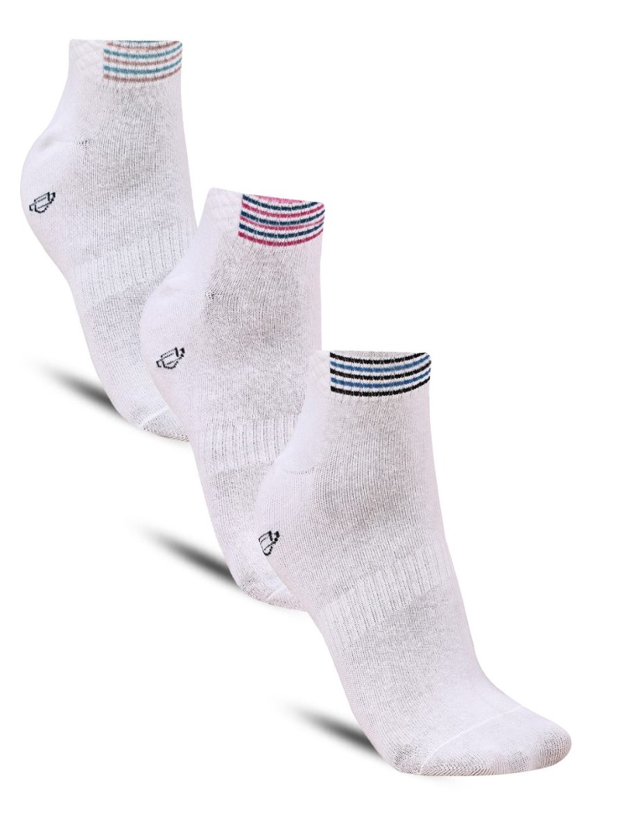 Dollar Sports Ankle Length Cotton Socks For Men's In ( Pack of 3 )