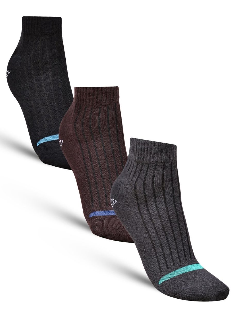 Dollar Casual Ankle Length Cotton Socks For Men's In ( Pack of 3 )