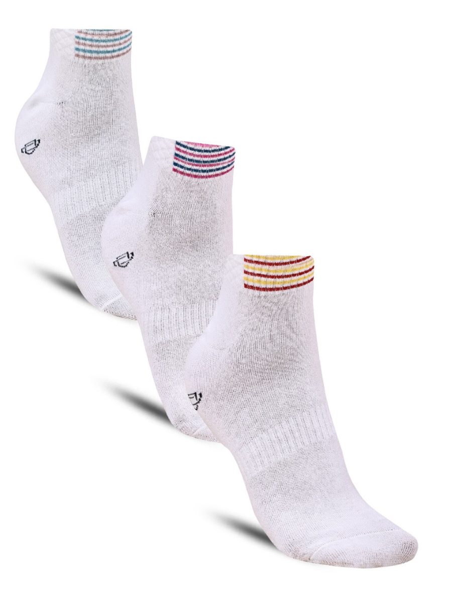 Dollar Sports Ankle Length Cotton Socks For Men's In ( Pack of 3 )