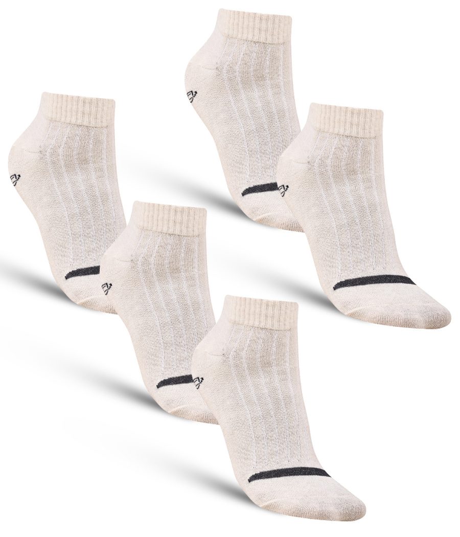 Dollar Casual Ankle Length Cotton Socks For Men's In ( Pack of 5 )