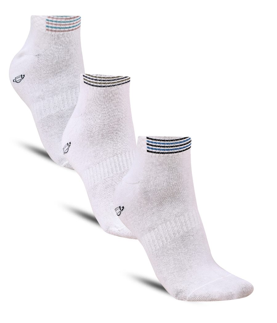 Dollar Sports Ankle Length Cotton Socks For Men's In ( Pack of 3 )