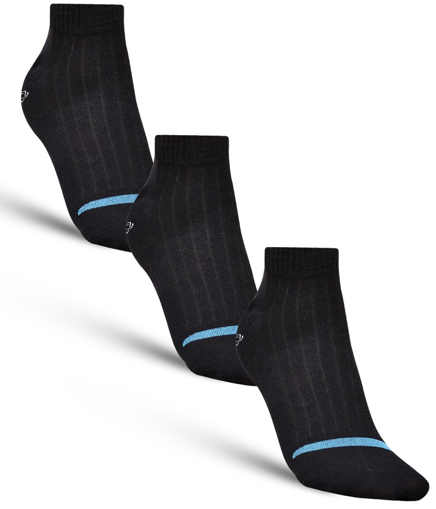 Dollar Casual Ankle Length Cotton Socks For Men's In ( Pack of 3 )