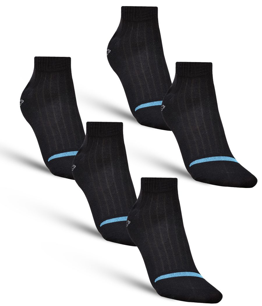 Dollar Casual Ankle Length Cotton Socks For Men's In ( Pack of 5 )