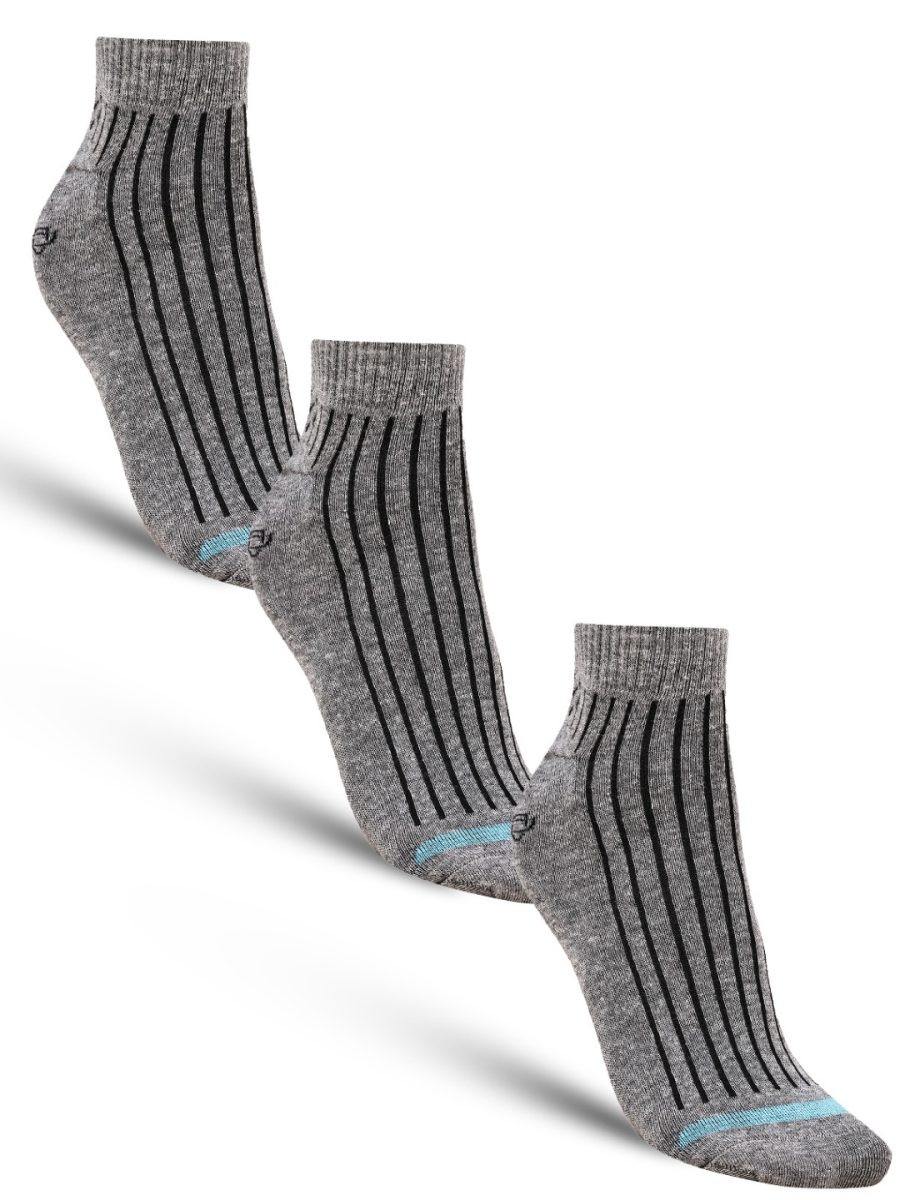 Dollar Casual Ankle Length Cotton Socks For Men's In ( Pack of 3 )
