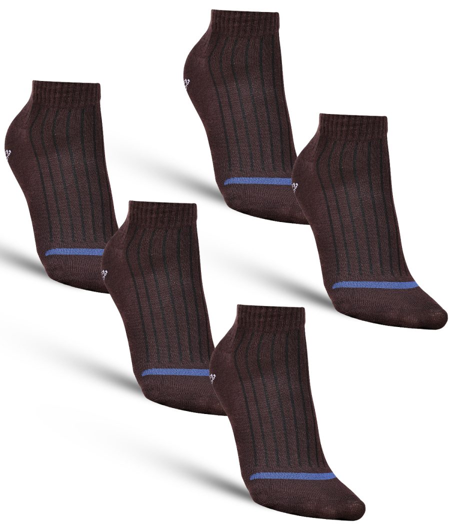 Dollar Casual Ankle Length Cotton Socks For Men's In ( Pack of 5 )