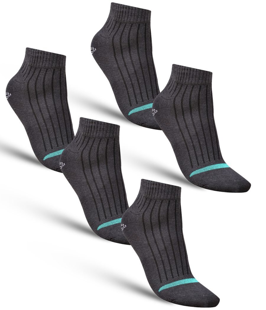 Dollar Casual Ankle Length Cotton Socks For Men's In ( Pack of 5 )