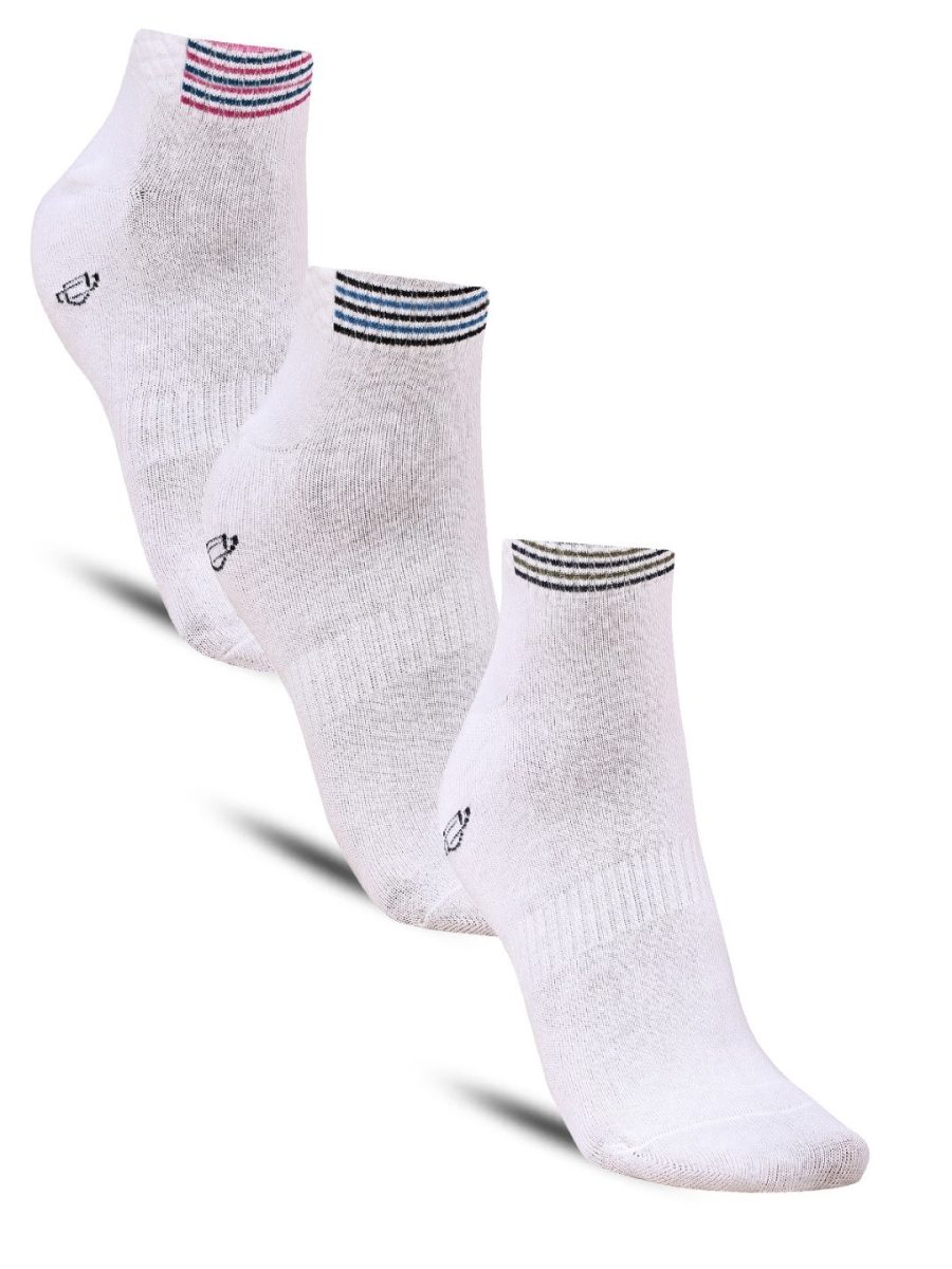 Dollar Sports Ankle Length Cotton Socks For Men's In ( Pack of 3 )