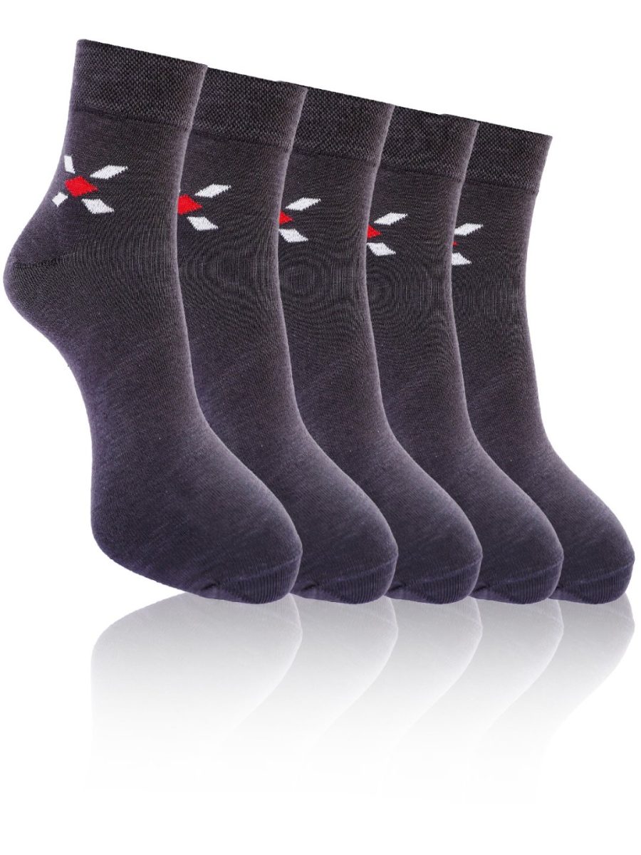 Dollar Formal Ankle Length Cotton Socks For Men's In ( Pack of 5 )
