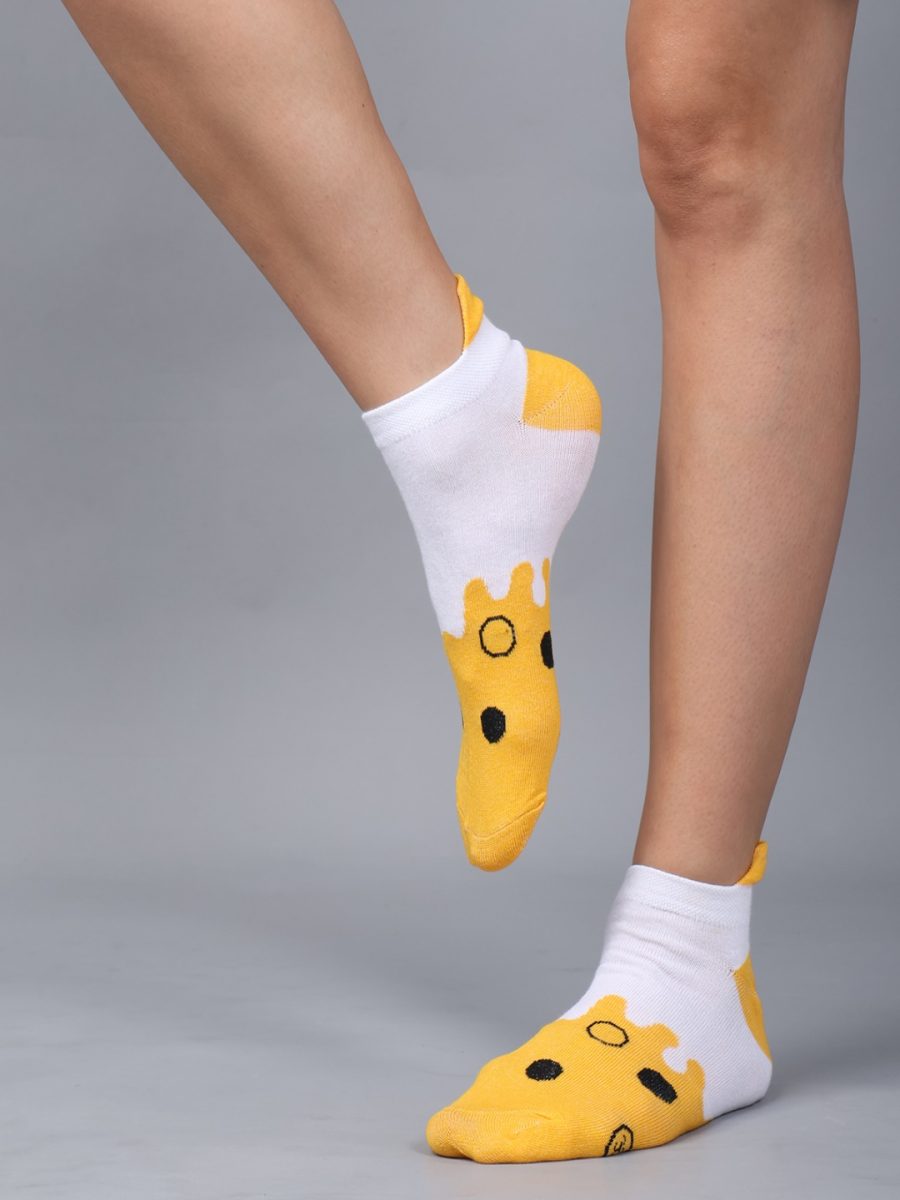 Dollar Casual Ankle Length Cotton Socks For Women's In ( Pack of 5 )