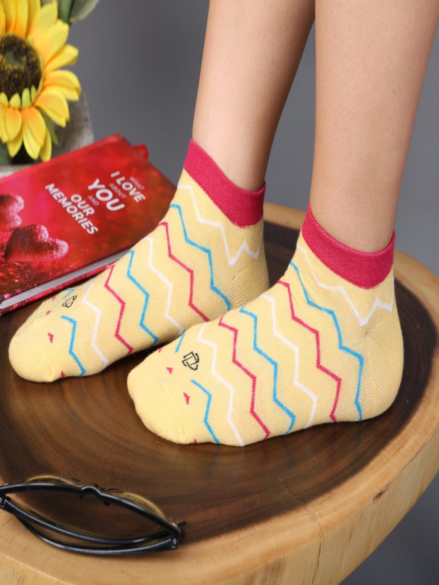 Dollar Casual Low Ankle Cotton Socks For Women's In ( Pack of 5 )