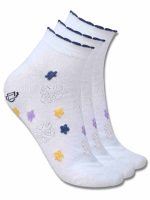 Dollar Casual Ankle Length Cotton Socks For Women's (Pack of 3)