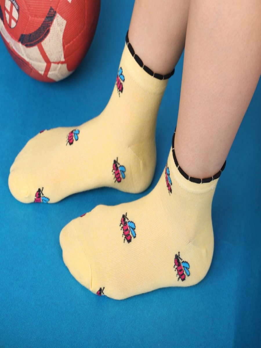 Dollar Casual Ankle Length Cotton Socks For Women's (Pack of 5)