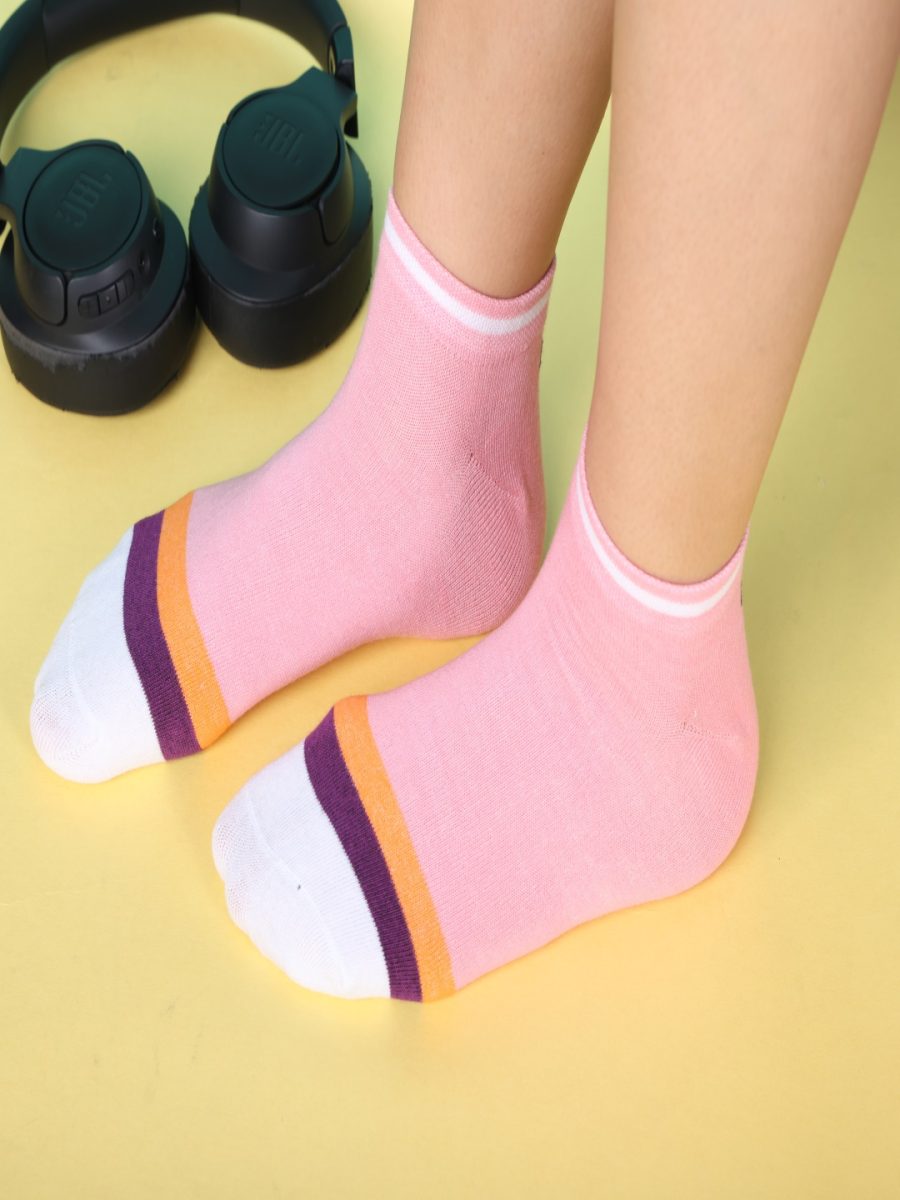 Dollar Casual Low Ankle Cotton Socks For Women's In ( Pack of 5 )