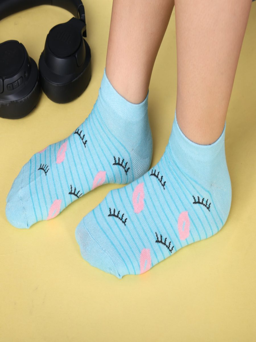 Dollar Casual Low Ankle Cotton Socks For Women's In ( Pack of 5 )