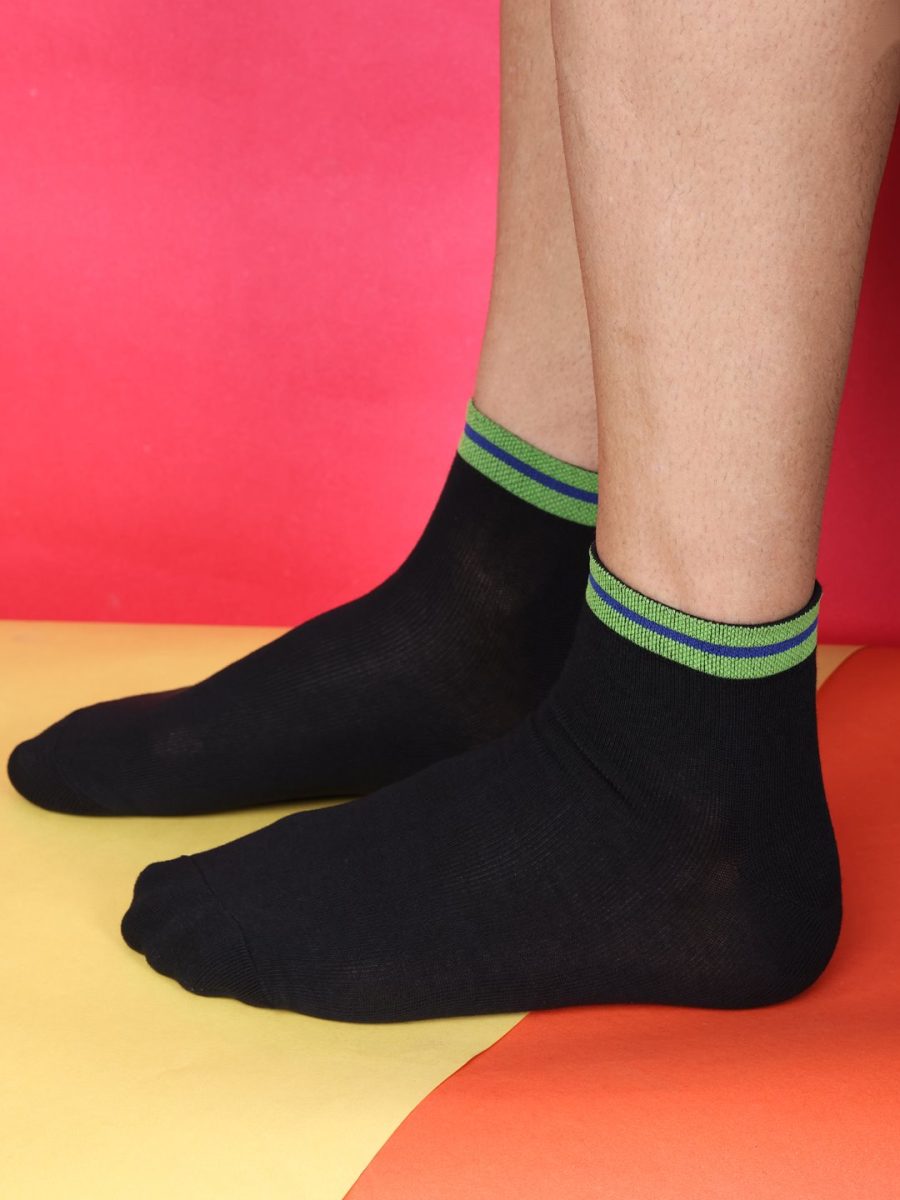 Dollar Casual Ankle Length Cotton Socks For Men's In ( Pack of 3 )