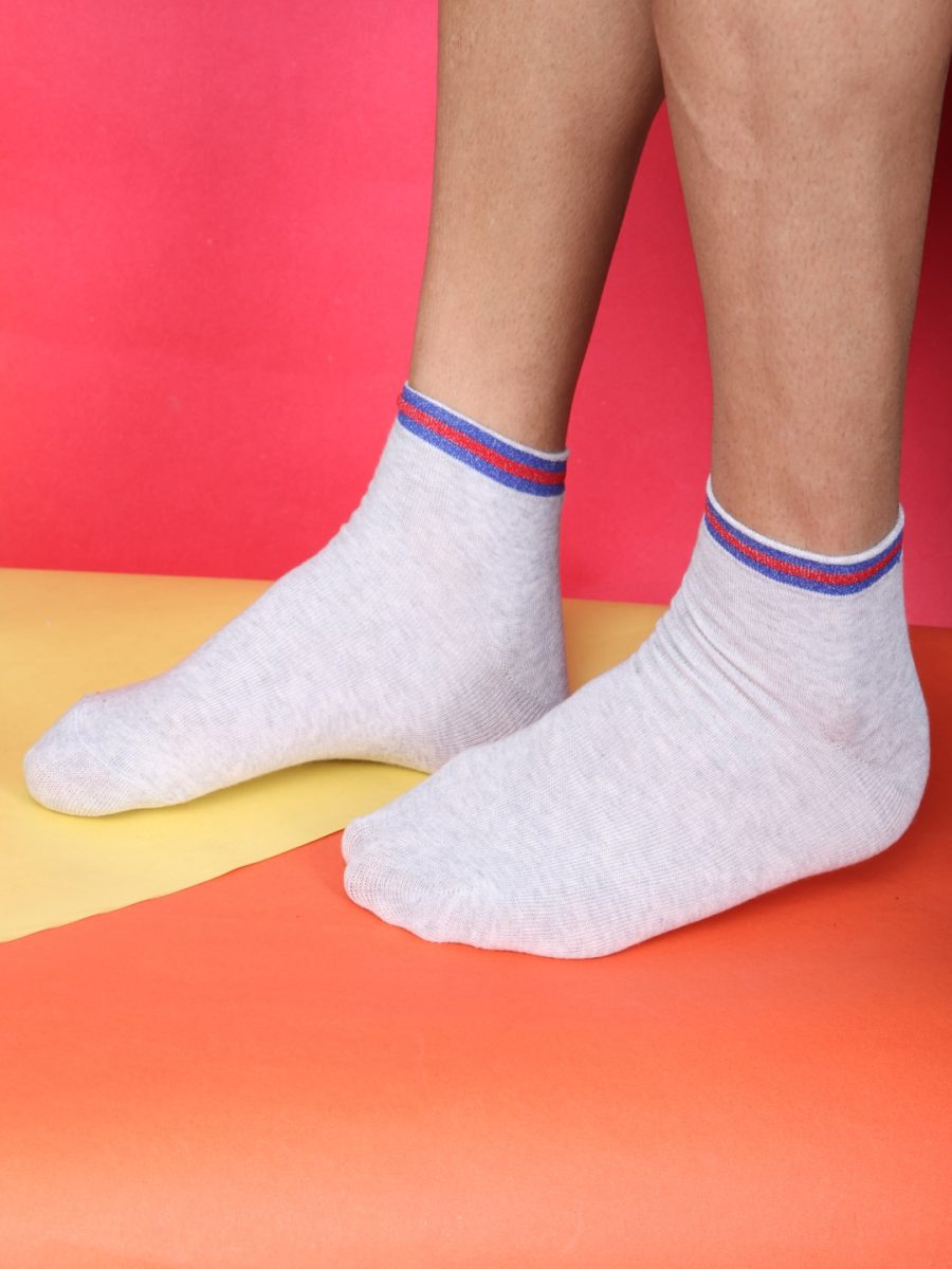 Dollar Casual Ankle Length Cotton Socks For Men's (Pack of 3)