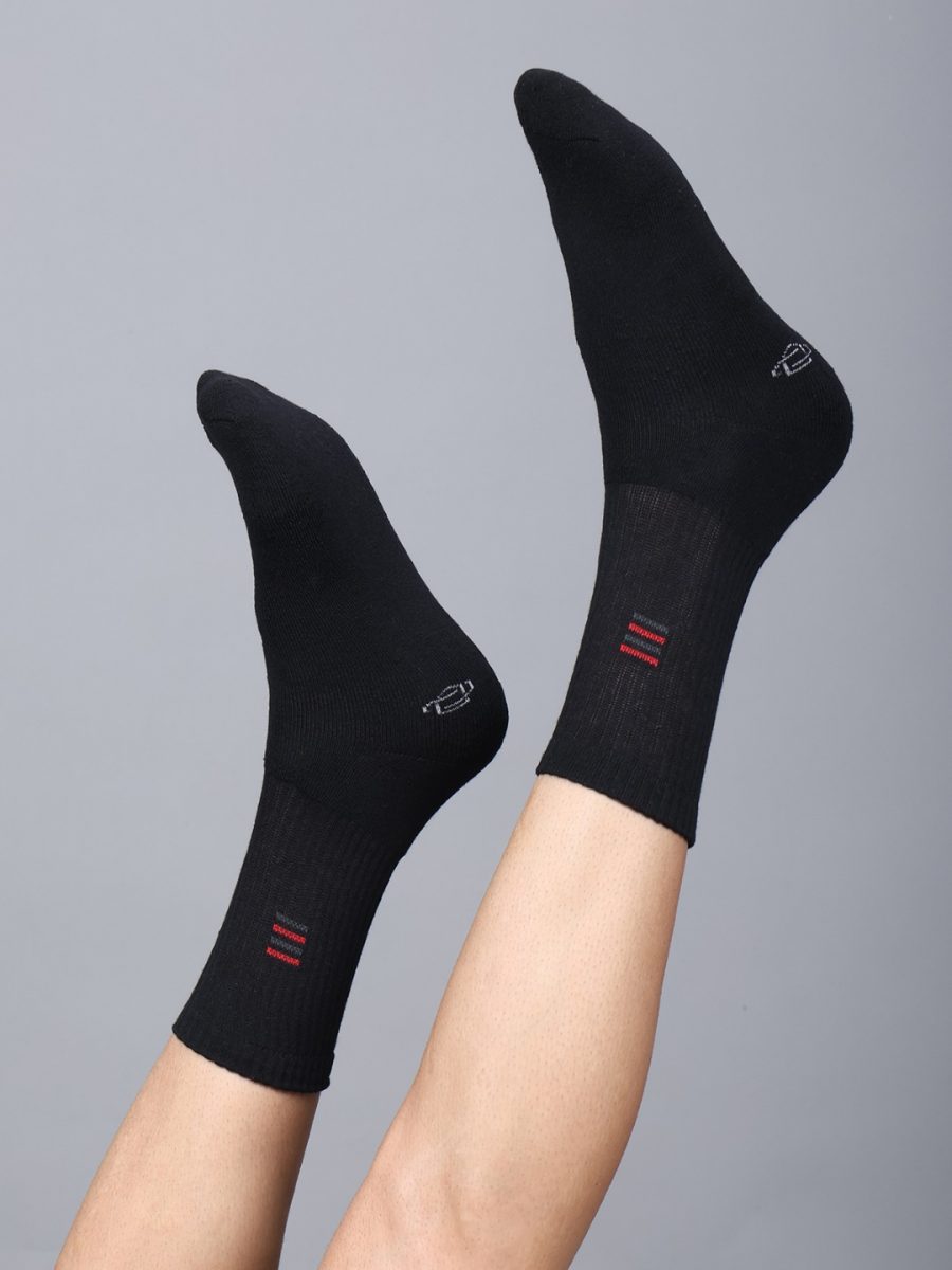 Dollar Sports Crew Length Cotton Socks For Men's In ( Pack of 3 )