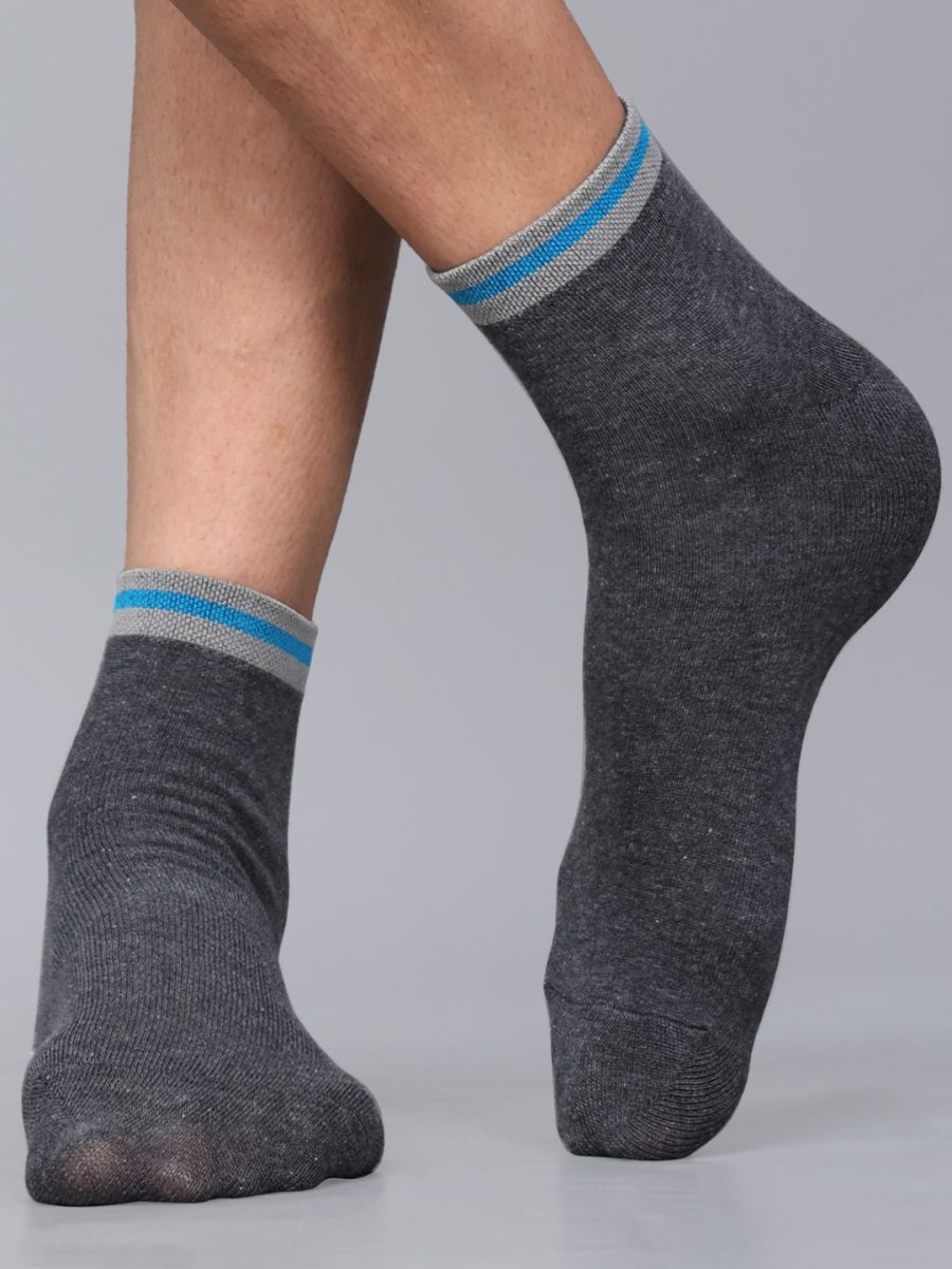 Dollar Casual Ankle Length Cotton Socks For Men's In ( Pack of 3 )