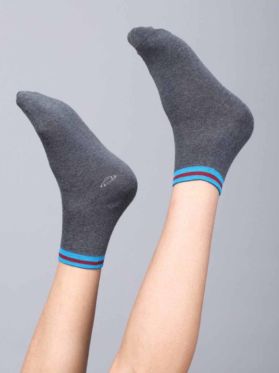 Dollar Casual Ankle Length Cotton Socks For Men's In ( Pack of 3 )