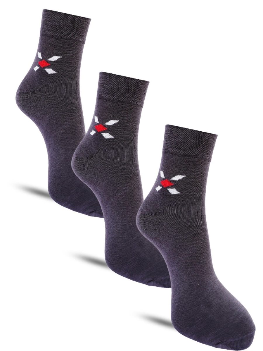 Dollar Formal Ankle Length Cotton Socks For Men's In ( Pack of 3 )