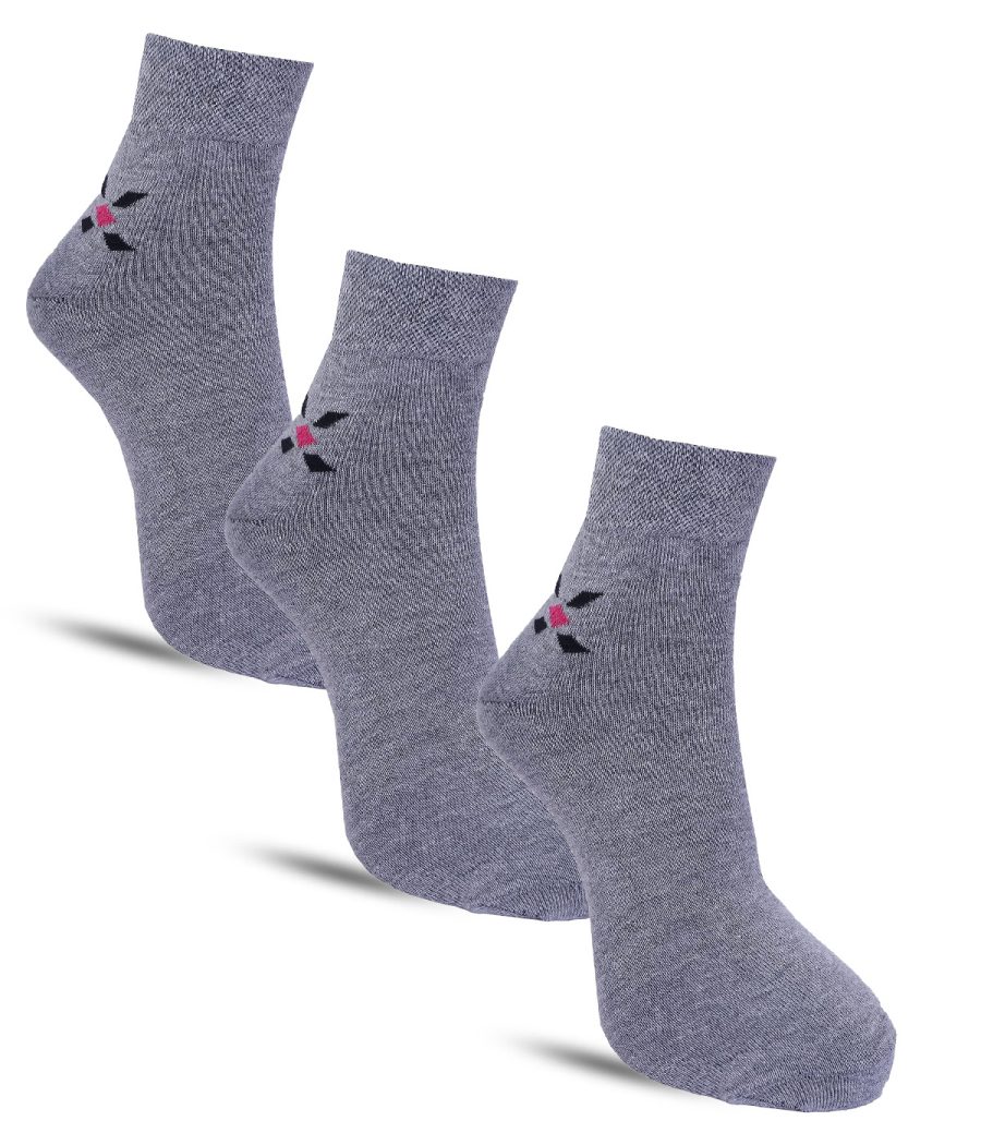 Dollar Formal Ankle Length Cotton Socks For Men's (Pack of 3)