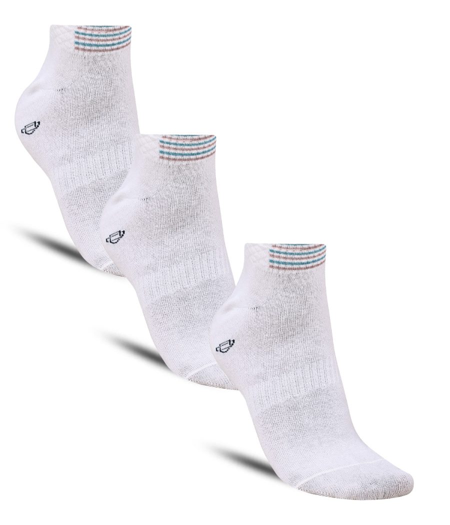 Dollar Sports Ankle Length Cotton Socks For Men's In ( Pack of 3 )