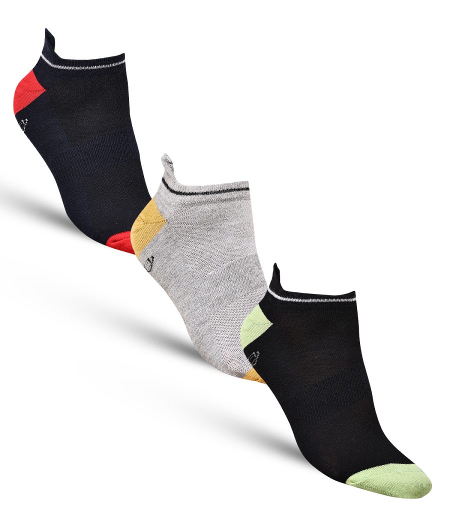 Dollar Sports Ankle Length Cotton Socks For Men's In ( Pack of 3 )