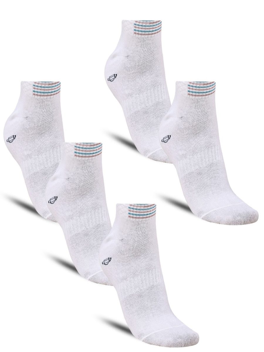Dollar Sports Ankle Length Cotton Socks For Men's In ( Pack of 5 )