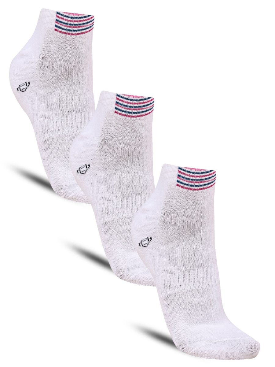 Dollar Sports Ankle Length Cotton Socks For Men's In ( Pack of 3 )