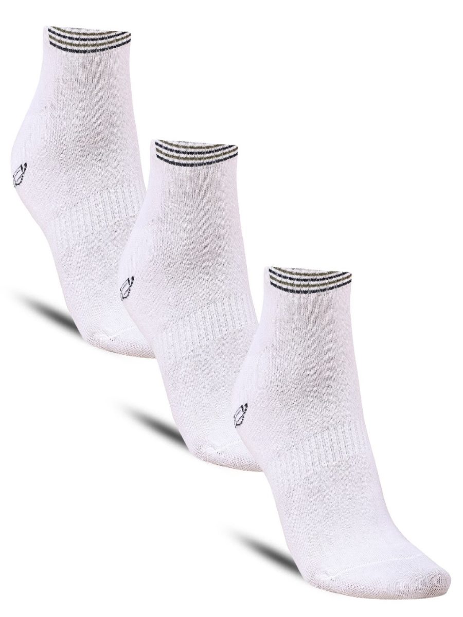 Dollar Sports Ankle Length Cotton Socks For Men's In ( Pack of 3 )