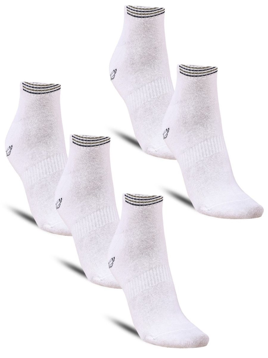 Dollar Sports Ankle Length Cotton Socks For Men's In ( Pack of 5 )