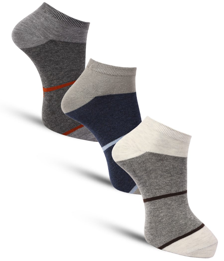 Dollar Casual Ankle Length Cotton Socks For Men's In ( Pack of 3 )