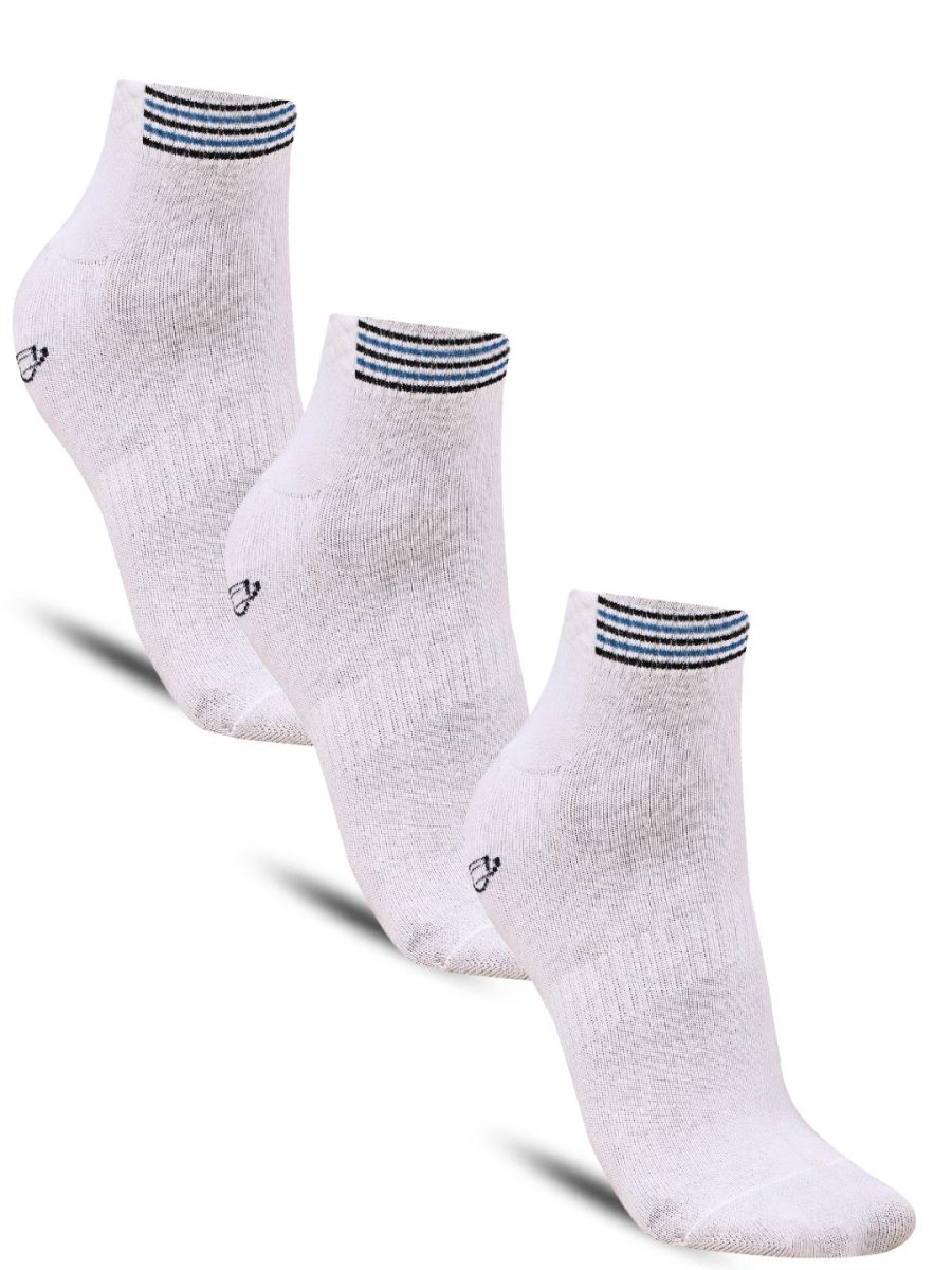 Dollar Sports Ankle Length Cotton Socks For Men's In ( Pack of 3 )
