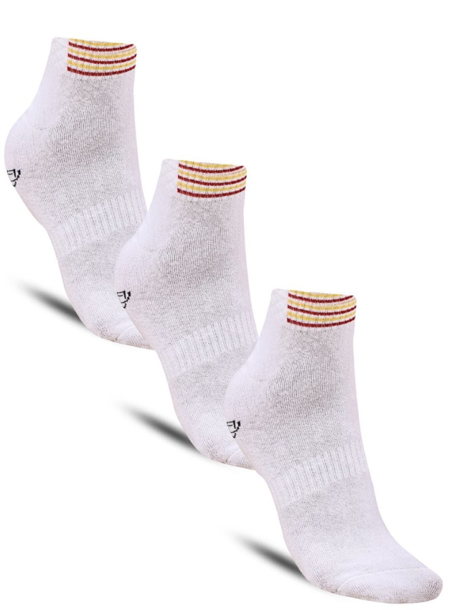 Dollar Sports Ankle Length Cotton Socks For Men's In ( Pack of 3 )